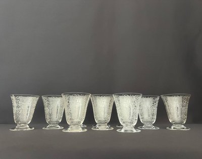 10 Baccarat Red Wine Glasses, Michelangelo "michel Ange" Model