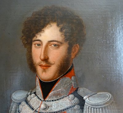 Portrait of Gabriel F. d'Herisson, officer in the Gardes Corps of King Charles X, Restoration period