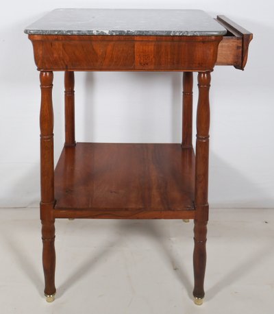 Restoration period walnut occasional table