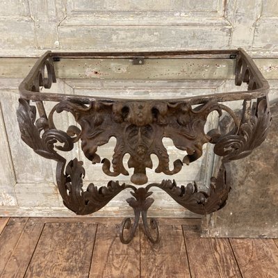 18th century wrought iron console