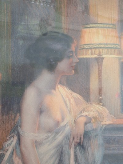 Large pastel painting by ENJOLRAS DELPHIN