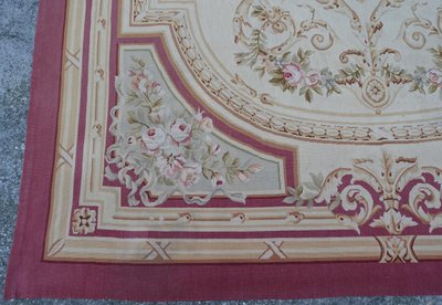 Large Louis XVI Napoleon III style Aubusson rug - 308cm x 239cm