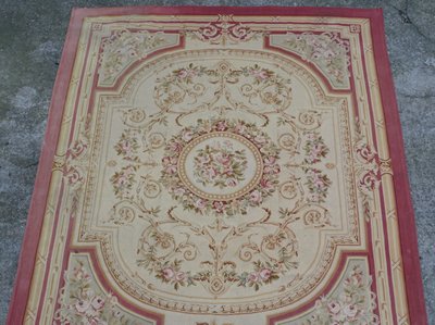 Large Louis XVI Napoleon III style Aubusson rug - 308cm x 239cm