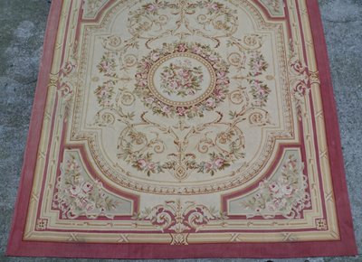 Large Louis XVI Napoleon III style Aubusson rug - 308cm x 239cm