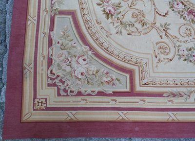 Large Louis XVI Napoleon III style Aubusson rug - 308cm x 239cm