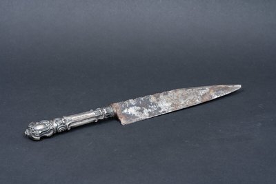 Juan Manuel de Rosas gravé Libertad gaucho Facon Bowie argent