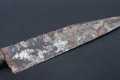 Juan Manuel de Rosas gravé Libertad gaucho Facon Bowie argent