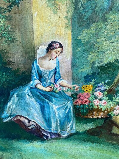 Oil on canvas Herduwb Rendurg Romantic Rendurb 19th century