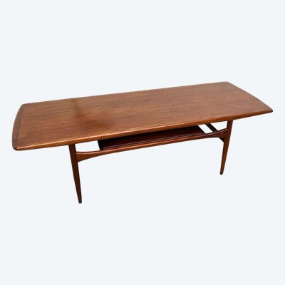 Grande table basse scandinave en teck par Robert Christensen