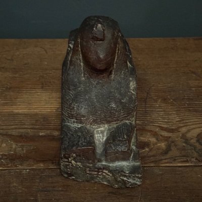 Sphinx sculpture in red marble by Ch. Filleul early 20th century