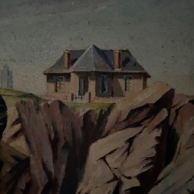 Öl auf Karton Batz-sur-Mer 1924 Ker Vonvon