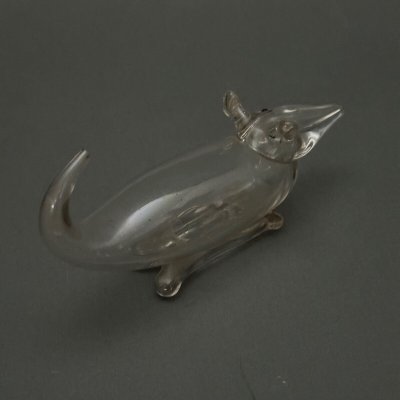 Souris en verre soufflé compte-gouttes XVIIIe