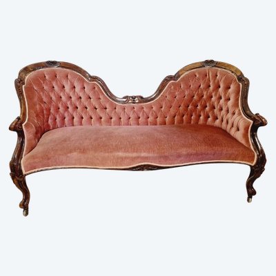 Antique French Double Spoon Sofa