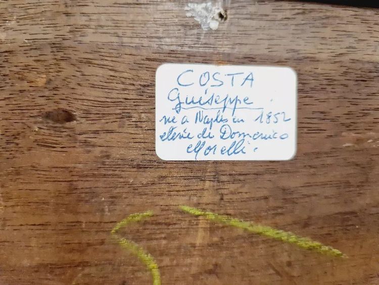 Ölgemälde Kätzchen, 19. Jahrhundert, signiert Costa