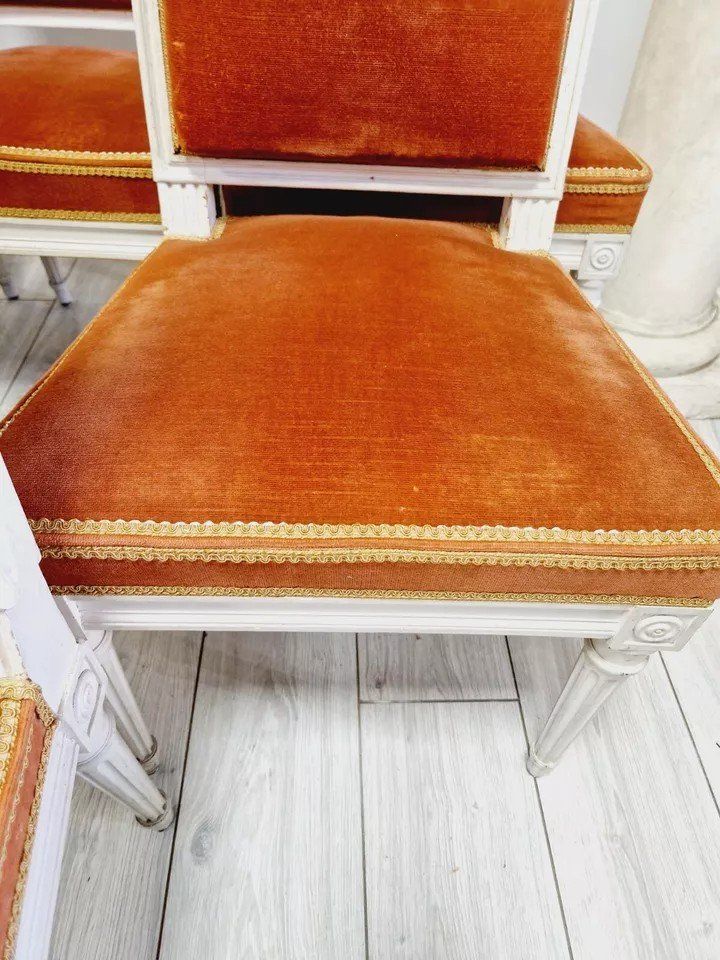 Set of 6 Antique Louis XVI Style Dining Room Chairs