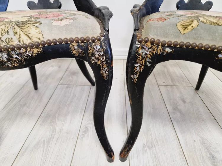 Pair of Antique Napoleon Chairs