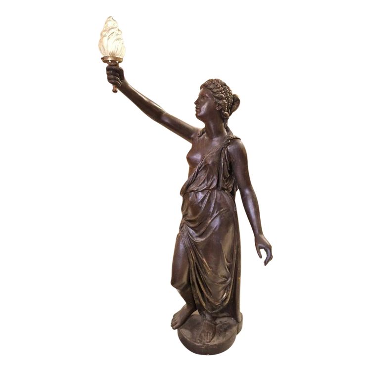 Antique Life-Size Liberty Floor Lamp