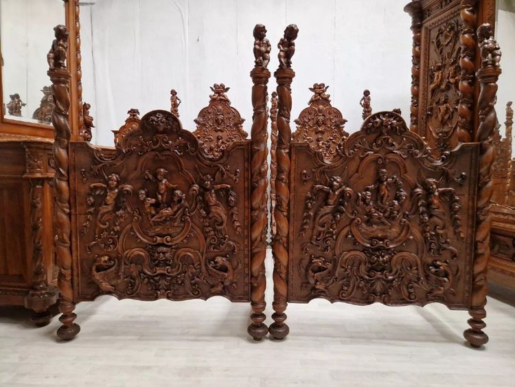 Antique Italian Baroque Bedroom Set - Rare