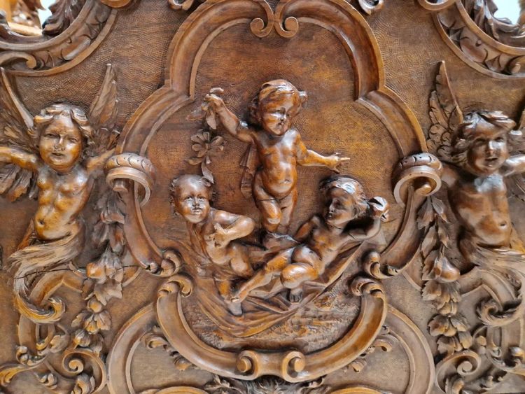 Ensemble De Chambre à Coucher Baroque Antique Italien - Rare