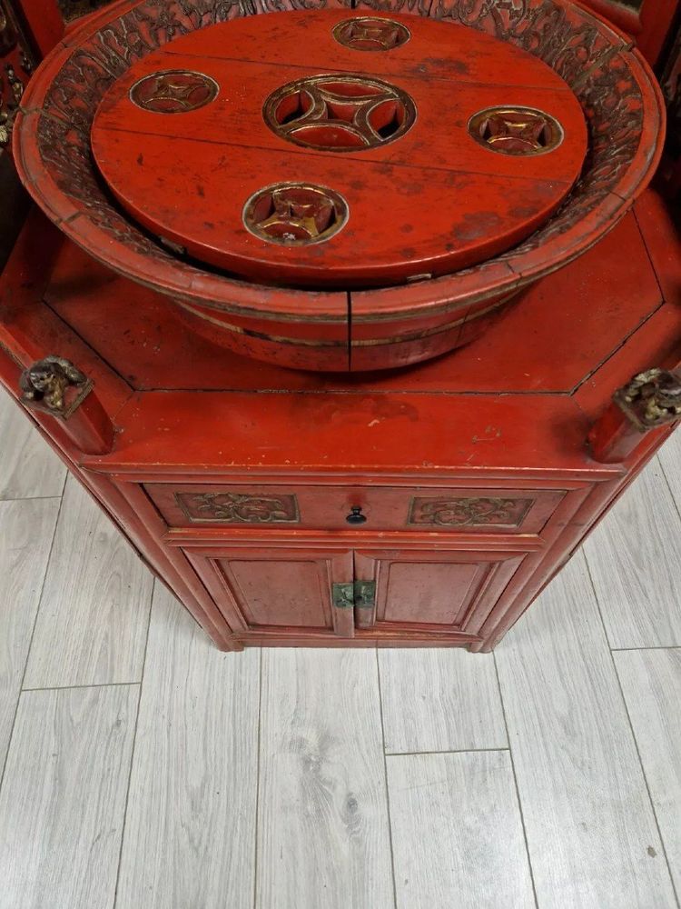 Meuble De Toilette Antique De La Dynastie Chinoise Qing