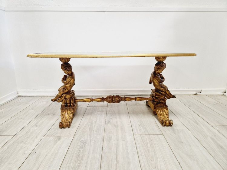 Antique Baroque Coffee Table, Italy