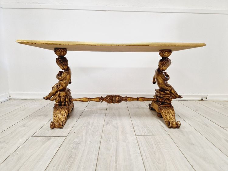 Antique Baroque Coffee Table, Italy