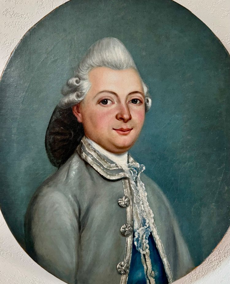 Singular portrait of a late 18th-century aristocrat