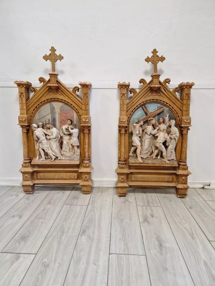 10 Terrakotta-Kirchenreliefs aus dem 19. Jahrhundert