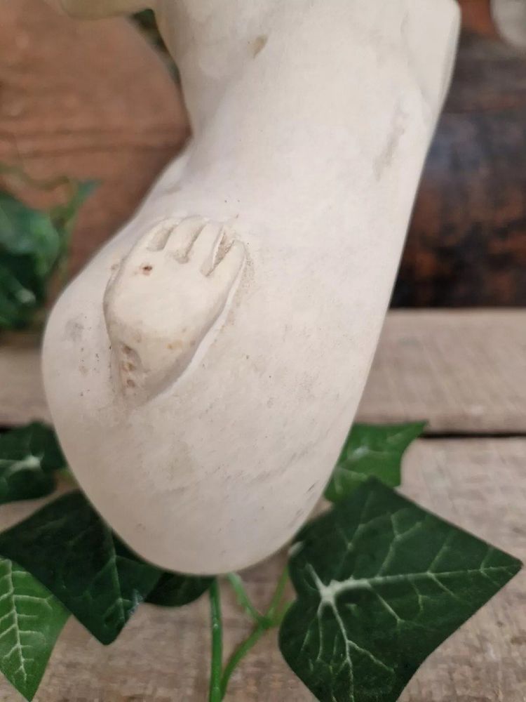 Antique Bust of Hermes in Sculpted Alabaster of French Origin