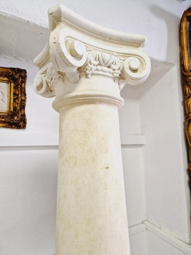 Coppia di grandi colonne alte 196 cm