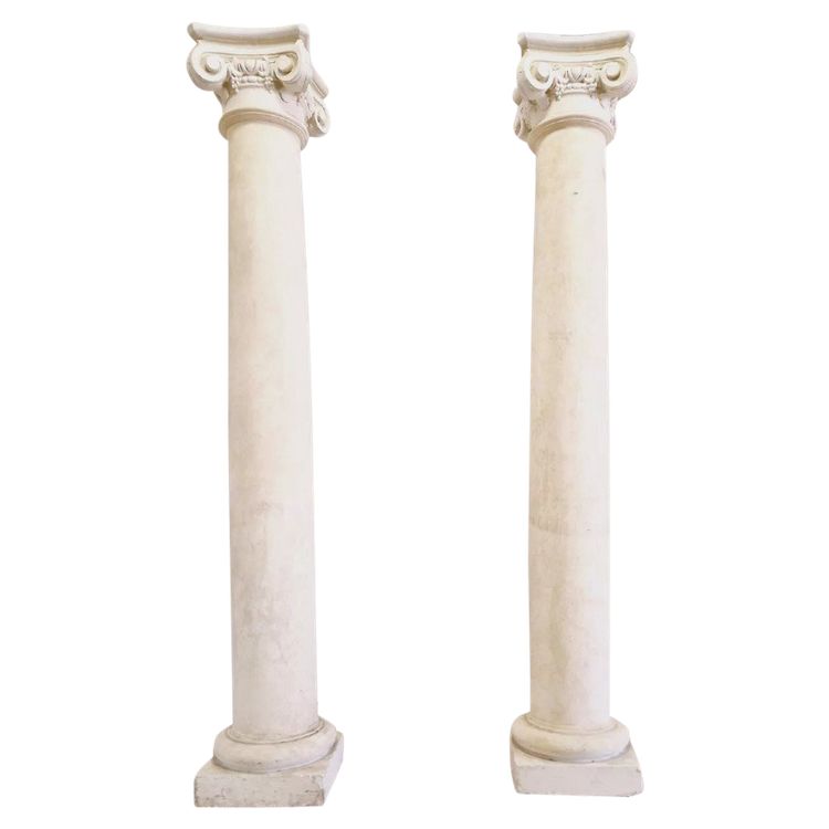 Coppia di grandi colonne alte 196 cm