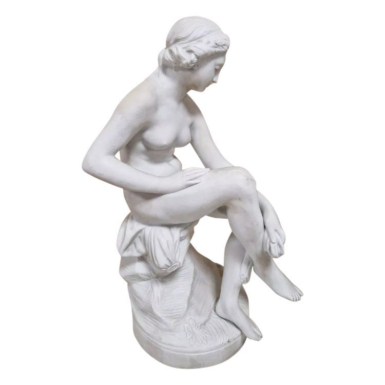 Antique Sculpture Of Diana Bathing After Falconet