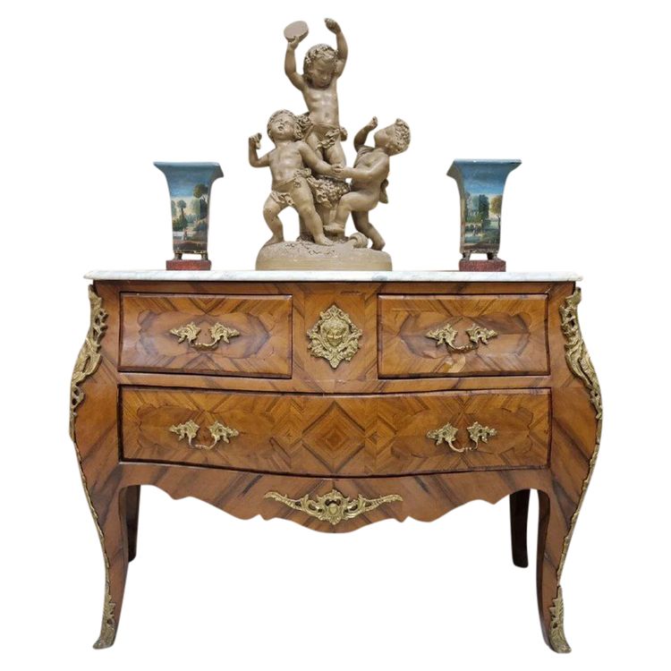 Commode Ancienne Française De Style Louis XV