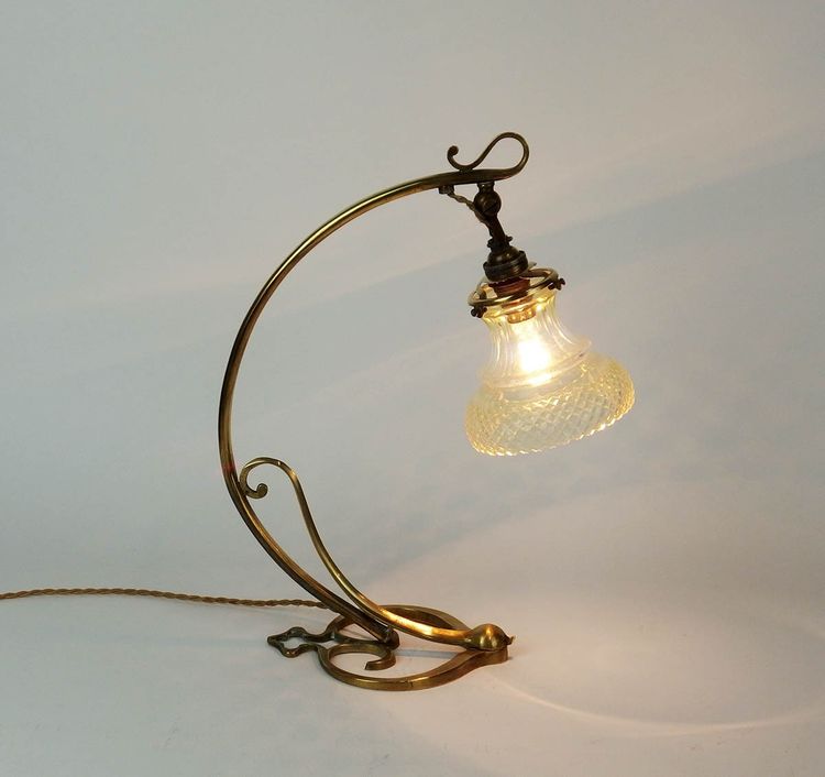 Art Nouveau "pied coeur" lamp or wall light