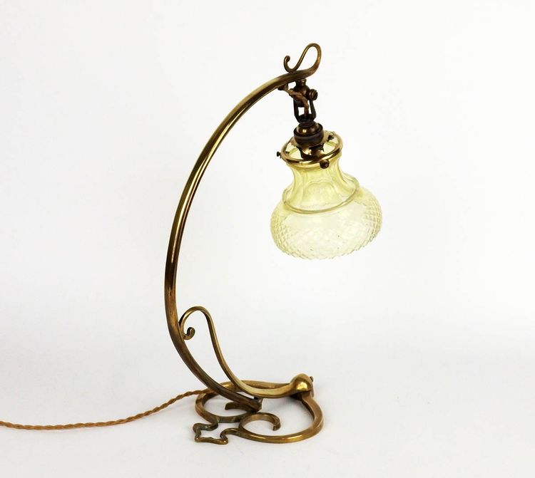 Art Nouveau "pied coeur" lamp or wall light