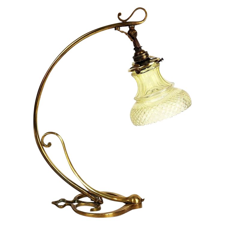 Art Nouveau "pied coeur" lamp or wall light