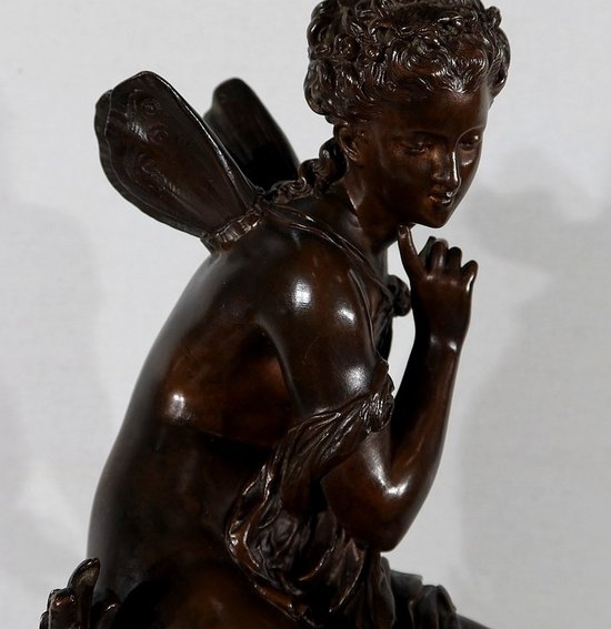  Important Bronze « Ondine » par M. Moreau – Milieu XIXe 