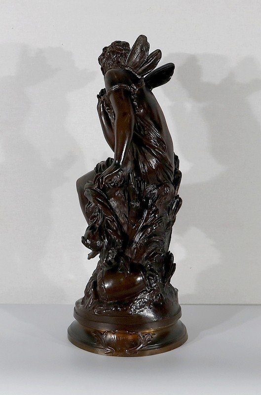  Important Bronze « Ondine » par M. Moreau – Milieu XIXe 