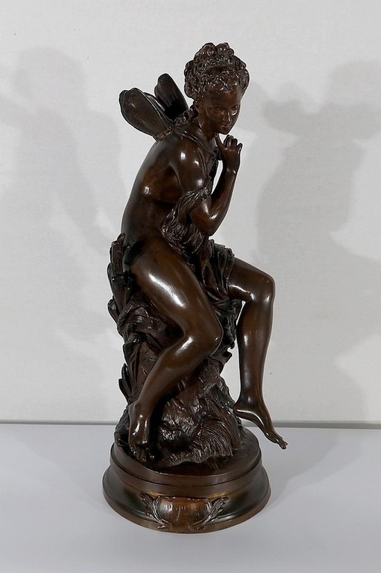  Important Bronze « Ondine » par M. Moreau – Milieu XIXe 