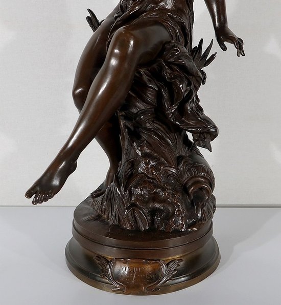  Important Bronze « Ondine » par M. Moreau – Milieu XIXe 