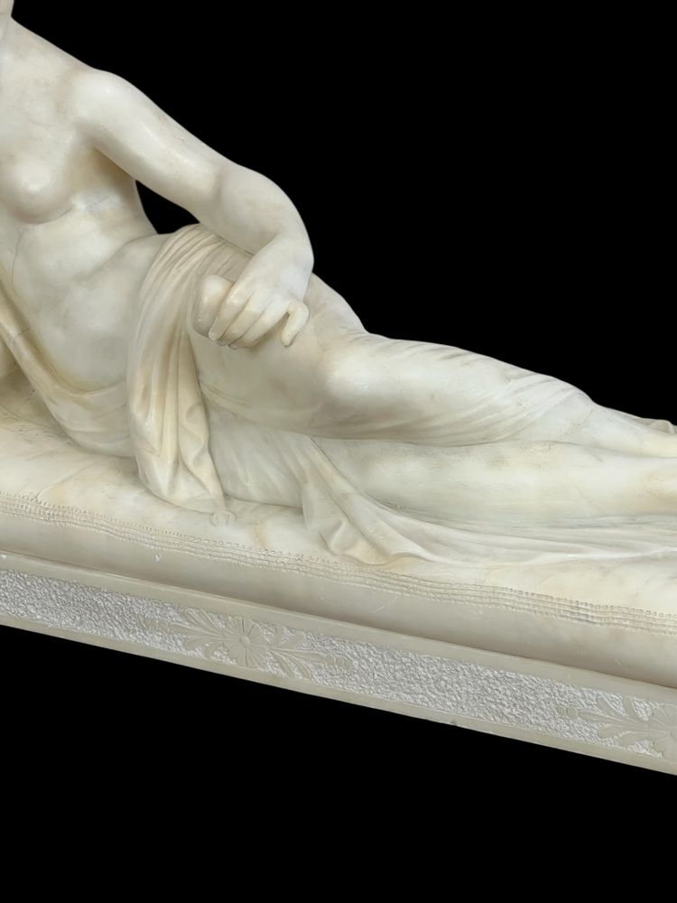 GRANDE SCULTURA DEL XIX SECOLO IN ALBATRA DA CANOVA (1757-1822) PAULINE BORGHÈSE