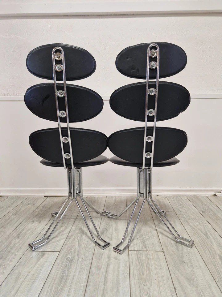 Pair Of Mid-Century Corona Style Chairs Attrib. Paul Vaulter