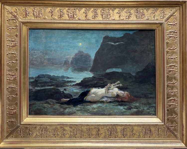 P. Léonard (xix-xx) - Symbolistische Schule - La Mort De Sapho, Circa 1890