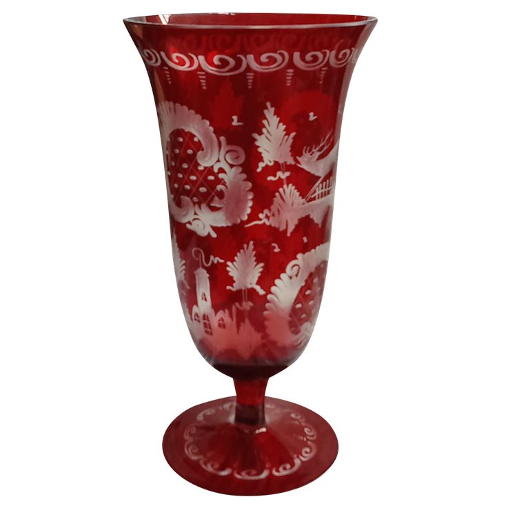 Vaso di cristallo di Boemia