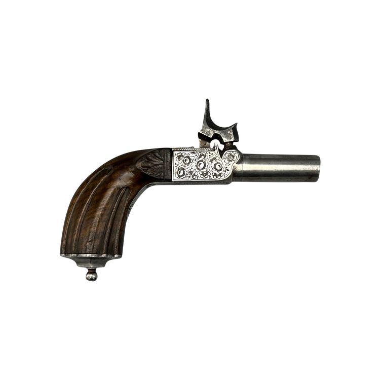 Petit PISTOLET à COFFRE - France - XIXème siècle