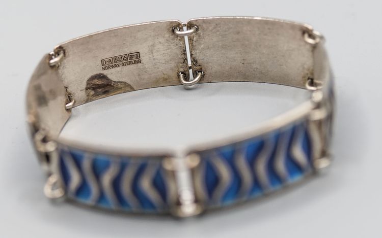 David ANDERSEN Bracelet argent et émail