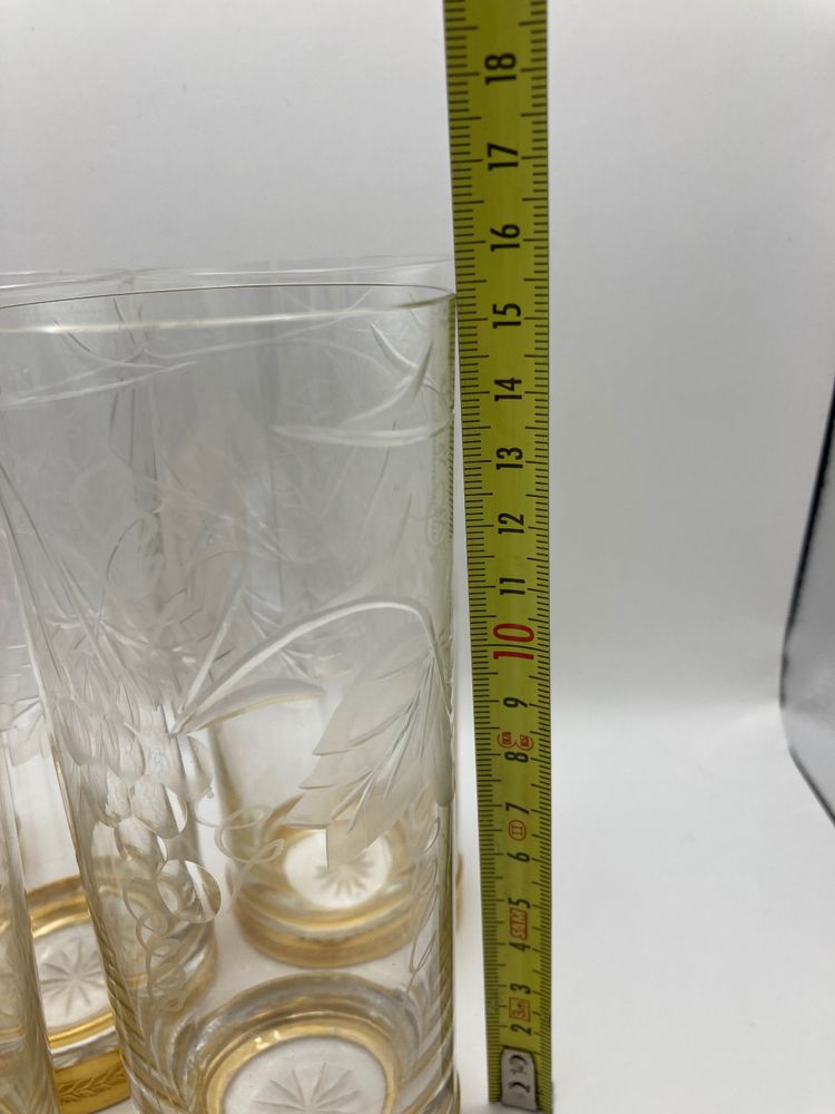 Crystal long drink glasses