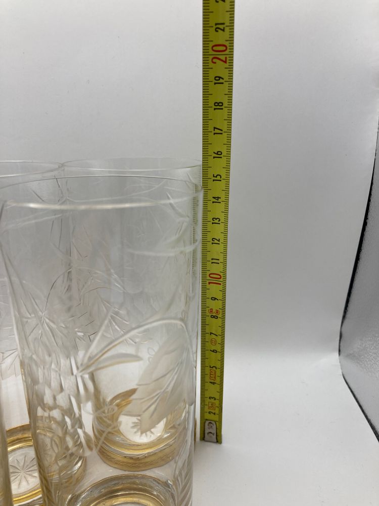 Crystal long drink glasses