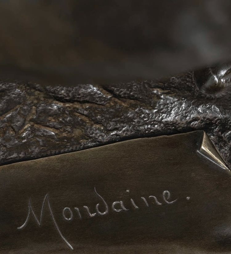 Sculpture - Mondaine , Pierre Lenordez (1815 - 1892) - Bronze