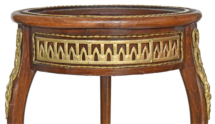 Louis XV style planter with marquetry and gilt bronze ornamentation